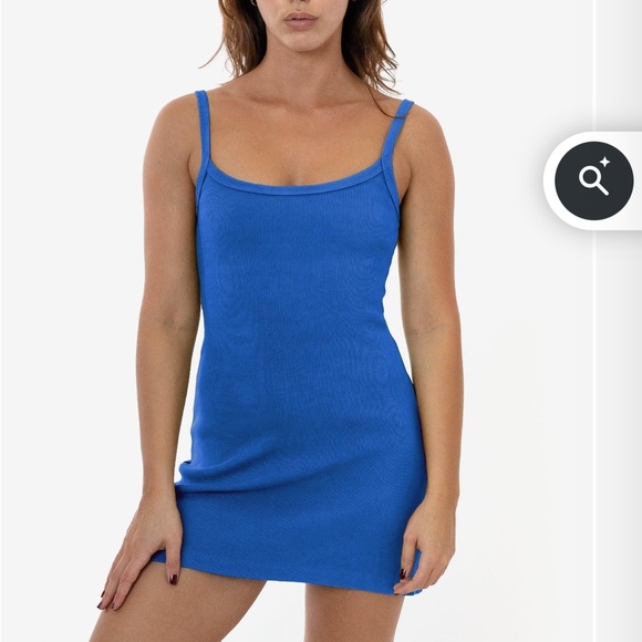Los Angeles Apparel Heavy Rib Mini Dress - Picture 1 of 3